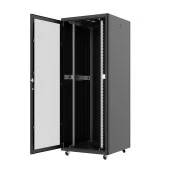 AGER 36U 800x800mm Dikili Tip Siyah Kabinet Vega AG-VB36U8080S1 Cam Kapak - 2