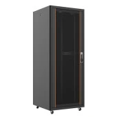 AGER 26U 800x800mm Dikili Tip Siyah Kabinet Vega AG-VB26U8080S1 Cam Kapak - 1