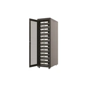 AGER 26U 600x800mm Dikili Tip Siyah Kabinet Agena AG-AN26U6080S1 Cam Kapak thumbnail 3