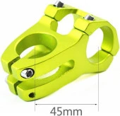 Wake Yeşil Bisiklet Kısa Gidon Boğazı 40mm Bisiklet Yedek Parça Aksesuarı - 2