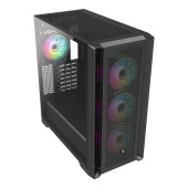 FRISBY 850W 80+ FC-9445G 4-RGB FANLI GAMING MID-TOWER PC KASASI thumbnail 6