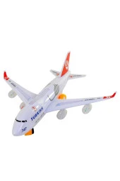 Yerde Gezen Pilli Işıklı Airline Uçak 747 Ch-132tk - 1
