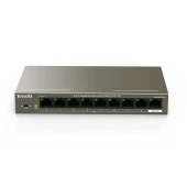 TENDA 8port 102w FULL PoE TEG1109P-8-102W GIGABIT Yönetilemez Switch Masaüstü thumbnail 2