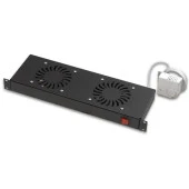 AGER Dikili Tip 2li Termostatlı Siyah Fan Modülü VG-F2T-A-S1 - 1
