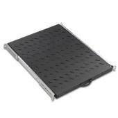 AGER Dikili Tip 19" 1U D600mm için Hareketli Siyah Raf Modülü Ağır Hizmet Tipi AA-HRR60-A-S1 - 1