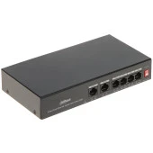 DAHUA 6kanal 36w 4port PoE PFS3006-4ET-36 10/100 2x-Uplink Switch - 1