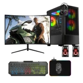 Gaming Pc intel i5 3470 (3.Nesil) 16Gb Ddr3 512Gb Ssd 4Gb Gtx1050Ti 23.8" Oyun Bilgisayarı thumbnail 1