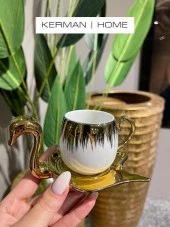 Sembol White Swan 6 lı Kahve Fincanı Takımı PUREBONE-209 - 1