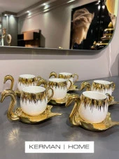 Sembol White Swan 6 lı Kahve Fincanı Takımı PUREBONE-209 - 2