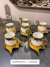 Sembol White Swan 6 lı Kahve Fincanı Takımı PUREBONE-209 - 3