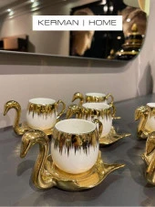 Sembol White Swan 6 lı Kahve Fincanı Takımı PUREBONE-209 - 4