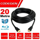 CODEGEN CPS200 20metre HDMI Görüntü Kablosu 3D Gold 1.4v 2K - 1