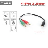 DARK DK-CB-AUC02 1x dişi 2x erkek Stereo Ses Ara Kablosu - 1