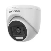 HIKVISION 2MP DOME 2.8MM DS-2CE76D0T-EXLPF Akıllı Hibrit Işık Kamera thumbnail 1