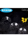 6'lı Cam Tabak Güneş Yıldız Gül 3 Model Royaleks-G-405 - 1