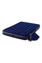 Intex Çift Kişilik Şişme Yatak + 2 Yastık + Pompa / Kamp Seti - 3
