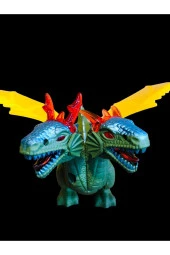 Sesli Işıklı Resimli Hareketli Çift Başlı Dinazor thumbnail 1