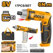 Ingco CSDLI0802 Usb Şarjlı Akülü Vidalama 8V - 2