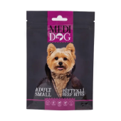 MediDog Biftekli Yetişkin Küçük Irk Köpek Ödül Maması 80 gr - 1