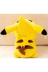 Sevimli Yumuşak Ithal Kumaş Pikachu Pòkemon Peluş Oyuncak 25 Cm - 3