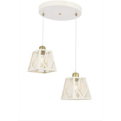 Avonni AV-65052-2BCR Krem Ferforje Boyalı Modern Avize - 1