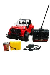 Uzaktan Kumandalı 1:16 Jeep arazi Süper Cross kırmızı thumbnail 1
