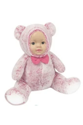 Bebek Yüzlü Peluş Ayı 60 Cm Pembe - 1