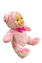 Bebek Yüzlü Peluş Ayı 45 Cm Pembe - 2