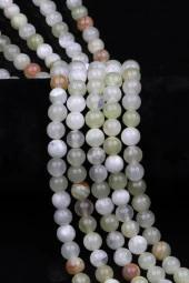 Yeşil Oniks Doğal Taş Dizi 8 mm Küre Kesim thumbnail 1