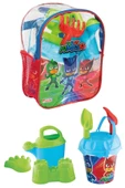 Kova set Sırt Çantalı 8 Parça Pj Masks Plaj Deniz Kum Kovası  Seti Pijamaskeliler Lisanslı Oyuncak - 10