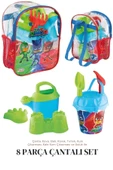 Kova set Sırt Çantalı 8 Parça Pj Masks Plaj Deniz Kum Kovası  Seti Pijamaskeliler Lisanslı Oyuncak - 11