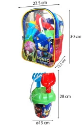 Kova Set Sırt Çantalı 8 Parça Pj Masks Plaj Deniz Kum Kovası  Seti Pijamaskeliler Lisanslı Oyuncak - 1