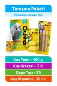 Bado Kuş Tanışma Paketi 4lü(Yem+Vitamin+Kraker+Gaga Taşı) - 2