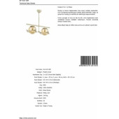 AVONNI AV-4117-2BY Beyaz Boyalı Modern Avize E27 Metal Cam 50x25cm thumbnail 3