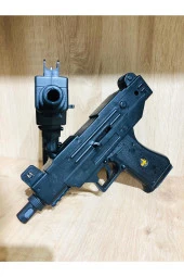Boncuklu 2 adet Uzi Silah + 42 Paket Mermi - 2
