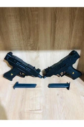 Boncuklu 2 adet Uzi Silah + 42 Paket Mermi - 3