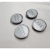 Jant Göbeği Audi 65/60 (60MM Yuva) 4'lü Set Silver - 1