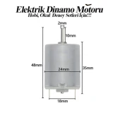 basit elektrik  motoru devresi deney seti pilli - 2