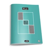 a4 boy plastik kapak 60  yaprak çizgili defter kenarı kırmızı çizgili 1 adet newstyle - 4