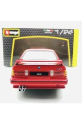 Yeni - New 1988 BMW M3 (E30) Red 1:24 Ölçek Burago Marka - 4