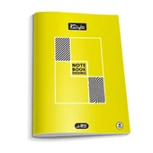 a4 boy plastik kapak 60  yaprak çizgili defter kenarı kırmızı çizgili 1 adet newstyle - 1