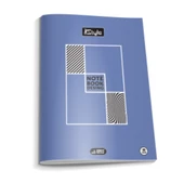 a4 boy plastik kapak 60  yaprak çizgili defter kenarı kırmızı çizgili 1 adet newstyle - 3