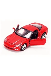 Chevrolet Corvette 2007 Model 1/24 Ölçek Diecast Model Araba - 2