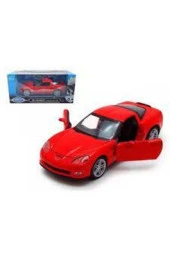 Chevrolet Corvette 2007 Model 1/24 Ölçek Diecast Model Araba - 4