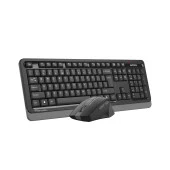 A4 TECH FG1035 Kablosuz Q Trk Optic Mouse Siyah/Gri Multimedya Klavye - Mouse Set - 2