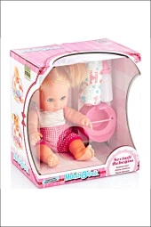 Melis Türkçe Konuşan Altını Islatan Oyuncak Et Bebek Seti 34 cm - 2
