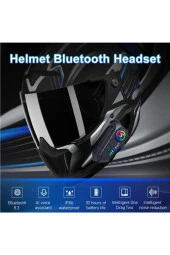 Kask Intercom Bluetooth Kulaklık Y10 Bluetooth Motosiklet Kulaklık 5.0 Motosiklet Kulaklık - 5