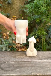 Kadın İnce Bel Silikon Mum Kalıbı thumbnail 2