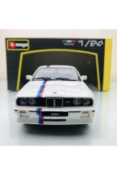 Yeni - New 1988 BMW M3 (E30) White 1:24 Ölçek Burago Marka - 3
