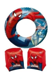 Örümcek Adam Spiderman Deniz Havuz Çocuk Can Simidi Ve Kolluk - 1